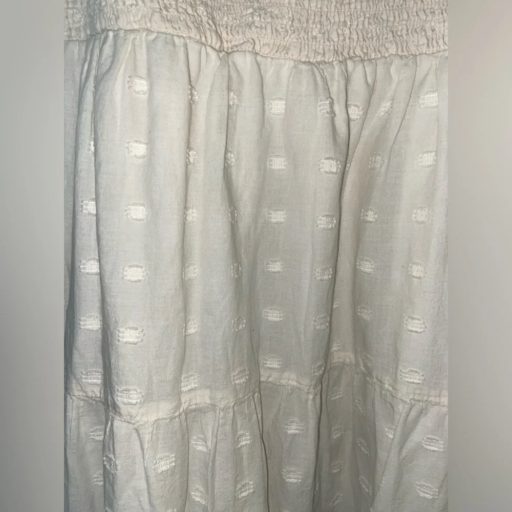 American Eagle Women’s XL Lace Trim Cream Puff Sleeve Dress - Picture 4 of 8